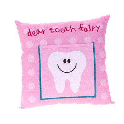 Girls Pink Tooth Fairy Cushion